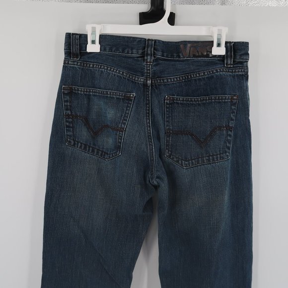 Men's Vans Dark Denim Jeans Straight Leg Size 30 x 30 - Picture 7 of 8